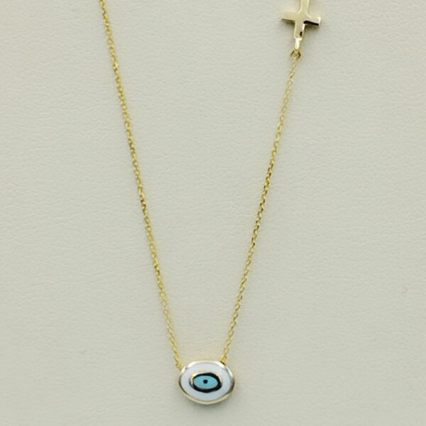 Χρυσό Μοτίφ Λαιμού Ματάκι Κ14