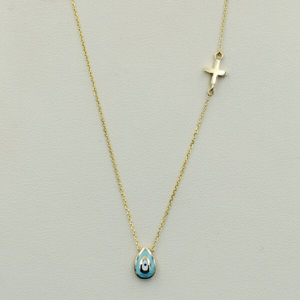 Χρυσό Μοτίφ Λαιμού Ματάκι Κ14