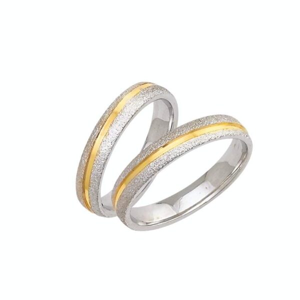 Δίχρωμες Χρυσές Βέρες Γάμου Κ14