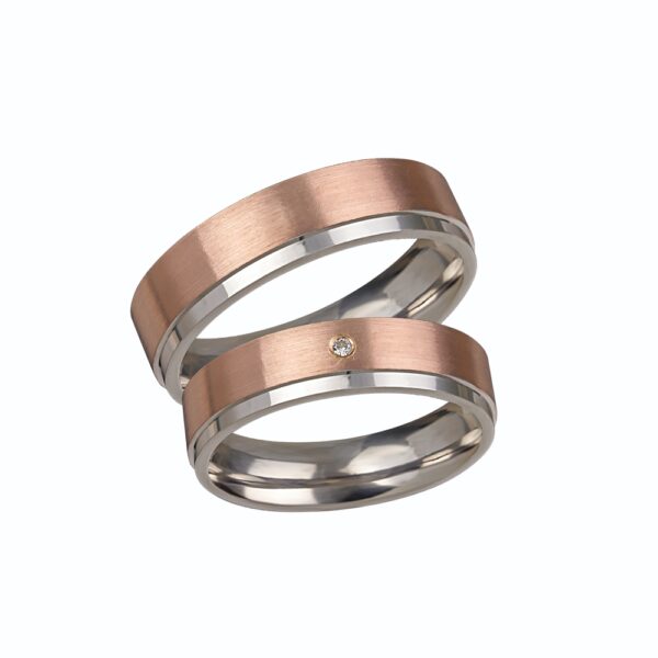 Δίχρωμες Χρυσές Βέρες Γάμου Κ14