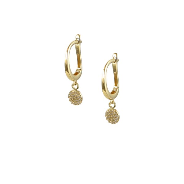 Χρυσά Σκουλαρίκια Κ14 Κρεμαστά